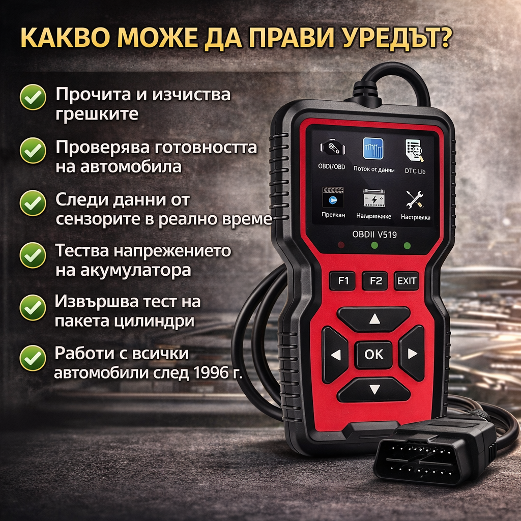 OBD2 Диагностика – Провери и изчисти грешки на автомобила за секунди