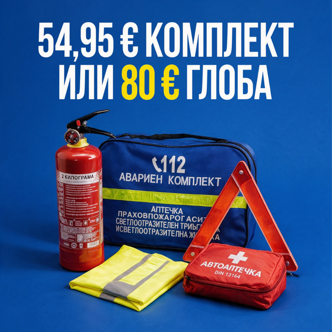 Авариен комплект за Гърция и Европа - аптечка по стандарт DIN 13164